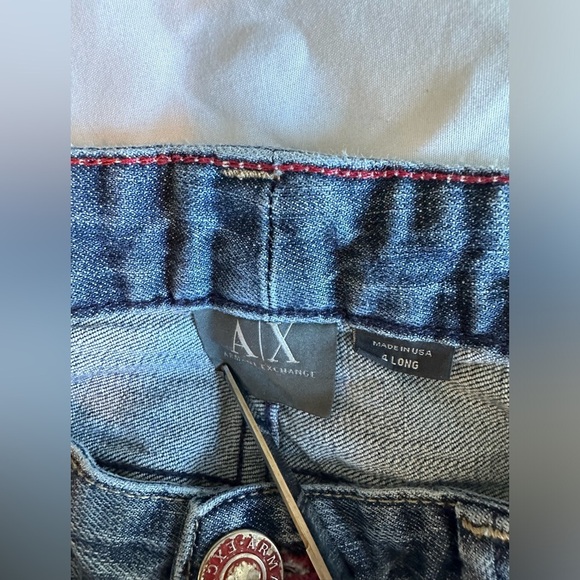 Armani Exchange Potassium Distressed Straight Leg Jeans - Picture 4 of 9